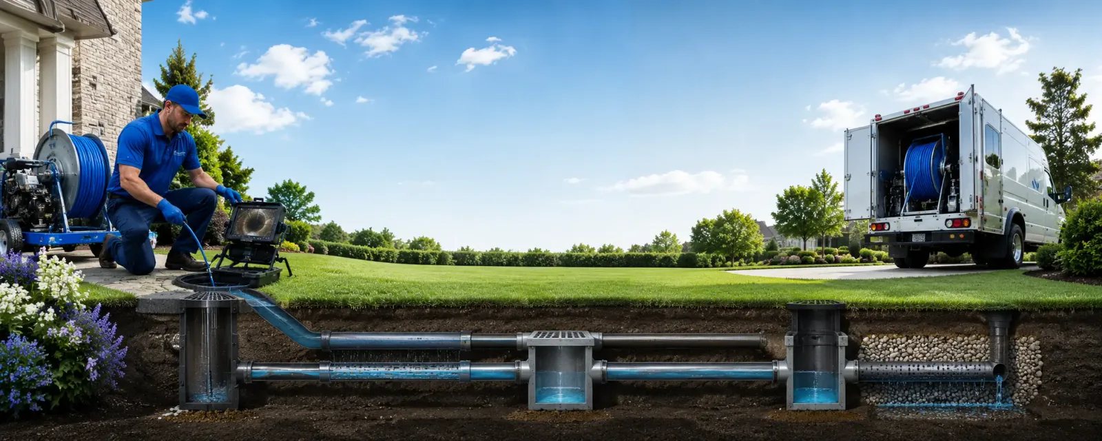 Outdoor drain cleaning information for Crosby, ND